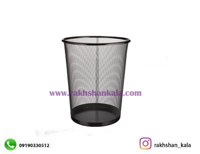 سطل کاغذ گرد فلزی