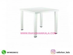 میز 4 نفره مربع با چهارپایه لوله ای پلاستیکی کد R823