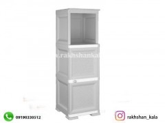 کمد 3 طبقه ویترین دار تک درب  کد R1450
