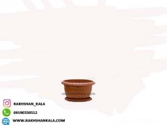 گلدان گرد پلاستیکی با زیرگلدانی کد 301
