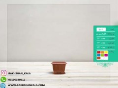 گلدان مربع پلاستیکی با زیرگلدانی کد 502