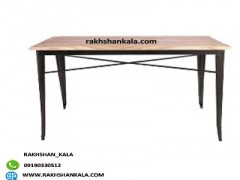 میز 6 نفره تولیکس با پایه فلزی