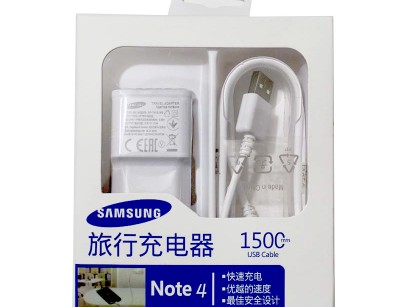 شارژر پک دار کپی سامسونگ + کابل اندروید 1.5M NOTE 4 2A