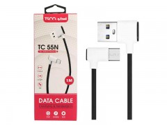 کابل میکرو یو اس بی TSCO TC 55N 2.1A 1m دو سر L (با گارانتی 6 ماهه)