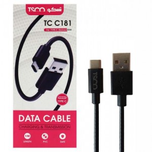 'کابل شارژ تایپ سی Type-C تسکو TC C181