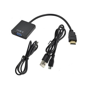 تبدیل HDMI به VGA با کابل پاور پی نت P-net