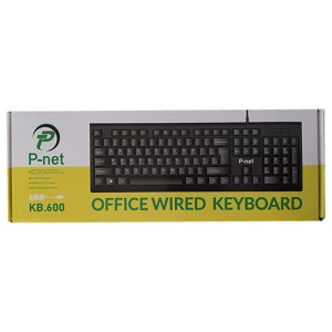 کیبورد پی نت مدل KB-600 با حروف فارسی