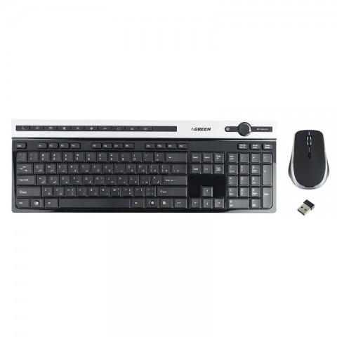 کیبورد و ماوس بی سیم گرین GKM-505W با حروف فارسی