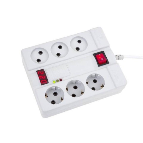 چندراهی برق و محافظ  2160 پارت الکتریک 6 پورت 1.8 متری
