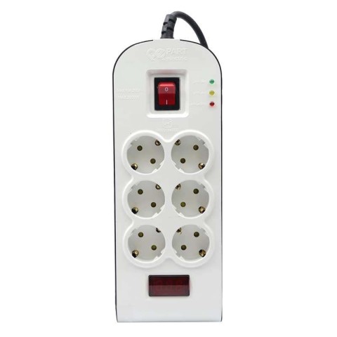 چندراهی برق و محافظ  8794 پارت الکتریک 6 پورت 1.8 متری