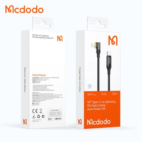 کابل تبدیل USB-C به لایتنینگ مک دودو مدل CA-1260 طول 1.2 متر