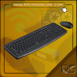 کیبورد و ماوس رپو مشکی Rapoo KEYBOARD MOUSE NX1600 Black