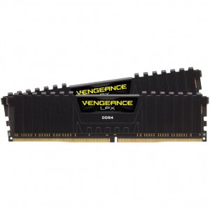رم کامپیوتر کورسیر دو کاناله مدل Vengeance LPX فرکانس 3200 مگاهرتز DDR4 تایمینگ CL16 حافظه 32 گیگابایت