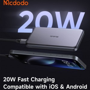 پاوربانک فست شارژ مک دودو | MC-378 PD 20W ظرفیت 10000 میلی آمپر ساعت "یک سال  گارانتی"