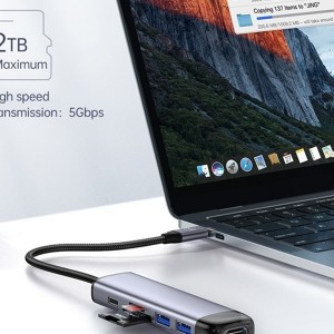 هاب ۶ پورت USB-C مک دودو مدل HU-7740 " یک سال گارانتی "