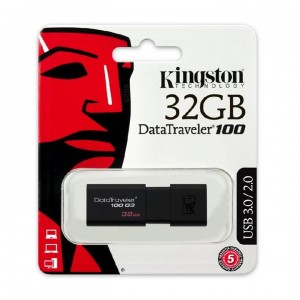 فلش مموری کینگستون DT100 G3 ظرفیت 32 گیگابایت گارانتی اواژنگ