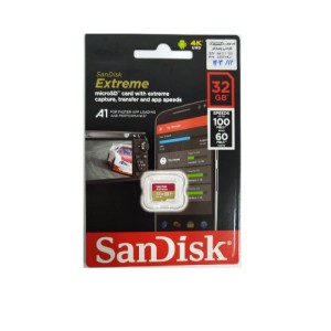 کارت حافظه سن دیسکExtreme A1  V30 سرعت 100 ظرفیت 32گیگابایت