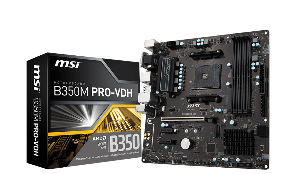 مادربرد استوک B350M PRO-VDH DDR4برند ام اس آی