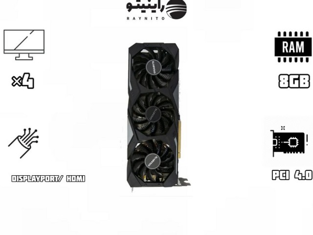 کارت گرافیک استوک گیگابایت مدل Gigabyte RX5700XT Gaming 8Gb