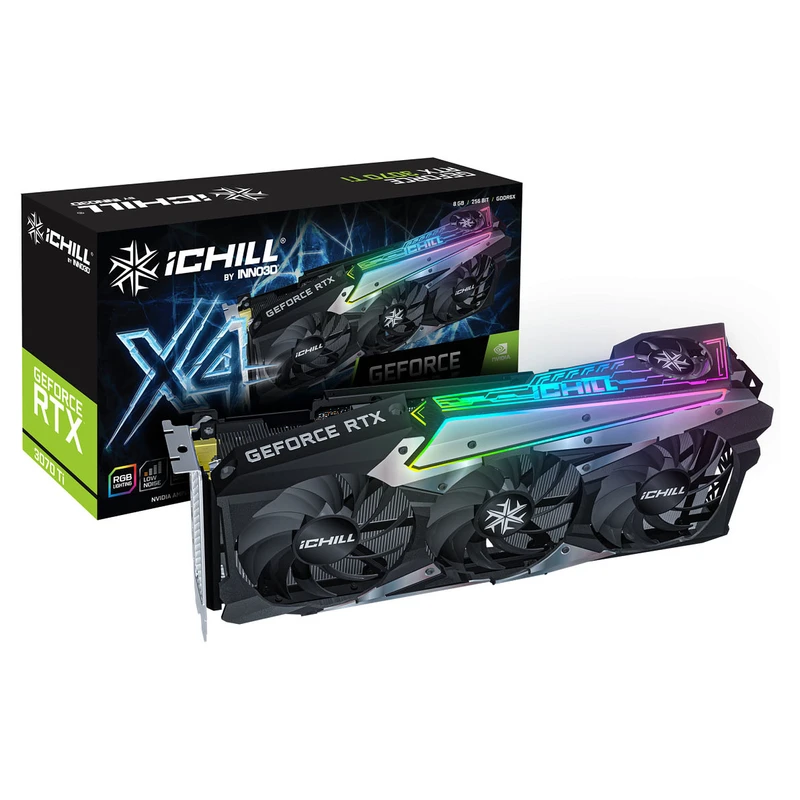 کارت گرافیک INNO3D GEFORCE RTX  3070 TI ICHILL X4 با ظرفیت 8 گیگابایتی
