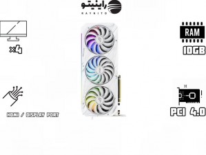 کارت گرافیک استوک RTX 3080 ASUS ROG STRIX 10GB White 10GB