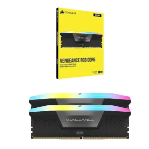 رم کامپیوتر CORSAIR Vengeance RGB DDR5 RAM 64GB (2x32GB) 6000MHz CL38