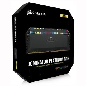 رم دسکتاپ دو کاناله DOMINATOR PLATINUM RGB 64GB 2x32GB DDR5 DRAM 6800MT/s CL40 Intel XMP