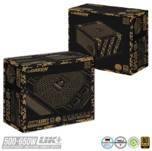 منبع تغذیه استوک  کامپیوتر گرین مدل GP650A-UK PLUS