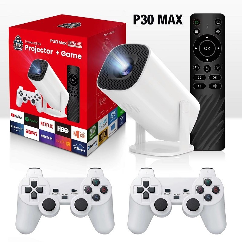 ویدیو پروژکتور مدل p30MAX به همراه دسته بازی