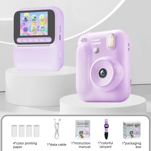 دوربین چاپ فوری کودک  مدل Mini Print Camera با نمایشگر ۲.۴ اینچی