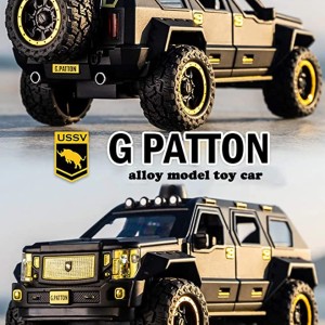 ماکت فلزی ماشین جیپ پیتون G.PATTON  مقیاس  1:24_ رنگ مشکی