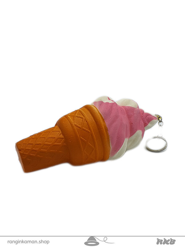 اسکویشی جاسوییچی بستنی قیفی بزرگ 2 رنگ Squishy Jasuichi Big Funnel Ice Cream