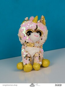 عروسک حیوانات ty پولکی چشم تیله ای کوچکAnimal doll ty small marble eyes sequins