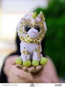 عروسک حیوانات ty پولکی چشم تیله ای کوچکAnimal doll ty small marble eyes sequins