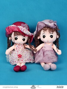 عروسک دختر کلاه گلی 40 سانتی flower hat doll