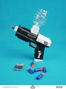 تفنگ تیر ژله ای سفید مشکی Black and white jelly gun