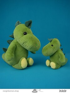 عروسک دایناسور سبز سایز 1 Green dinosaur doll size 1