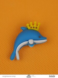 سر مدادی فانتزی سیلیکونی طرح دلفین تاج دار Fantasy silicon pencil head with crown dolphin design