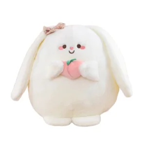 عروسک خرگوش هلو به دست Peach rabbit doll in hand
