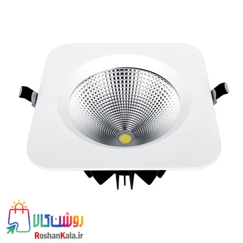 چراغ توکار هارمونیک 60 وات مربعی پارس شعاع توس