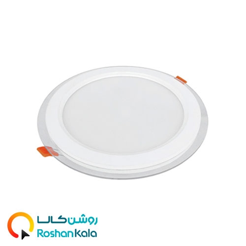 چراغ توکار گلاریس 18 وات دایره ای پارس شعاع توس