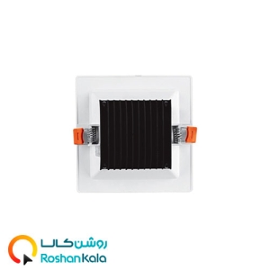 چراغ توکار سولاریس 12 وات مربعی پارس شعاع توس