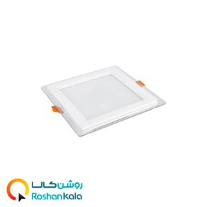 چراغ توکار گلاریس 12 وات مربعی پارس شعاع توس