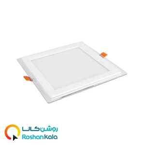 چراغ توکار گلاریس 18 وات مربعی پارس شعاع توس