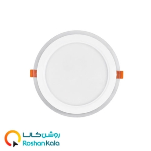 چراغ توکار گلاریس ۱۸ وات دایره ای پارس شعاع توس