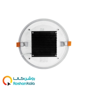 چراغ توکار گلاریس ۱۸ وات دایره ای پارس شعاع توس