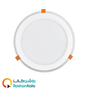 چراغ توکار گلاریس ۳۰ وات دایره ای پارس شعاع توس