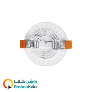 چراغ توکار فولایت 12 وات دایره ای پارس شعاع توس