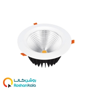 چراغ توکار هارمونیک 60 وات دایره ای پارس شعاع توس