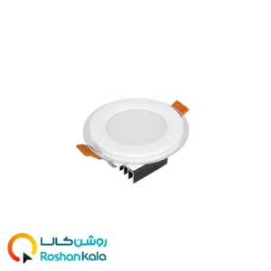 چراغ توکار گلاریس 7 وات دایره ای پارس شعاع توس